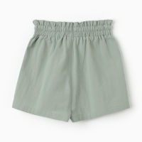 Костюм для девочки (рубашка и шорты) MINAKU, цвет оливковый, рост 122-128 см