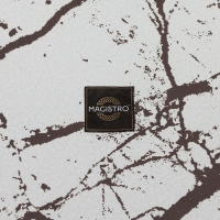 Блюдо стеклянное сервировочное Magistro &laquo;Мрамор&raquo;, 26,5&times;17,5&times;2 см, цвет белый