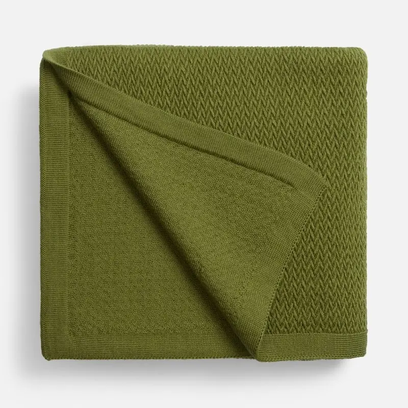 Плед Ornato, зеленый (лавровый)