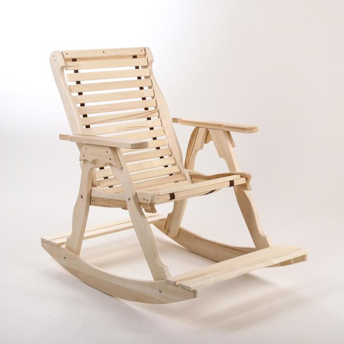 Кресло-качалка на ленте, 70×130×120см, из липы, Кресло-качалка на ленте, 70×130×120см, из липы, "Добропаровъ"