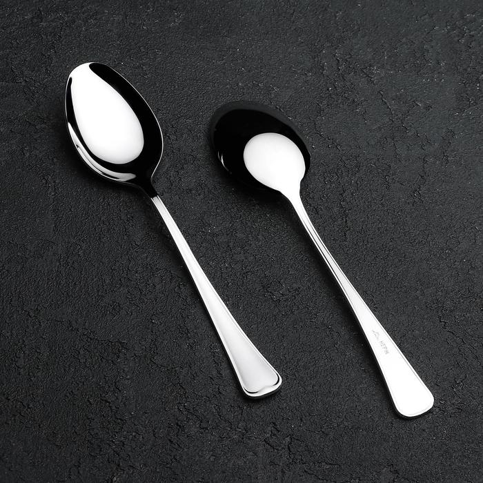 Ложка десертная Garde (Нытва) &laquo;Мондиал&raquo;, длина 17 см, толщина 2,5 мм, цвет серебряный