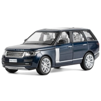 Машина металлическая Range Rover 1:26, открываются двери, капот, багажник, свет и звук, цвет синий перламутр Машина металлическая Range Rover 1:26, открываются двери, капот, багажник, свет и звук, цвет синий перламутр