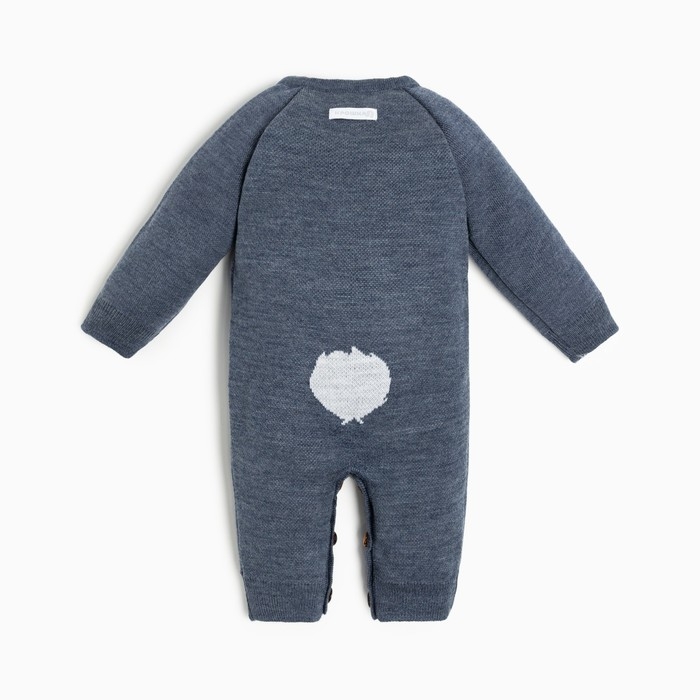 Комбинезон вязаный Крошка Я &laquo;Мишка&raquo;, рост 74-80 см