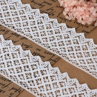 Кружево вязаное, 80 мм × 10 ± 1 м, цвет белый Кружево вязаное, 80 мм × 10 ± 1 м, цвет белый