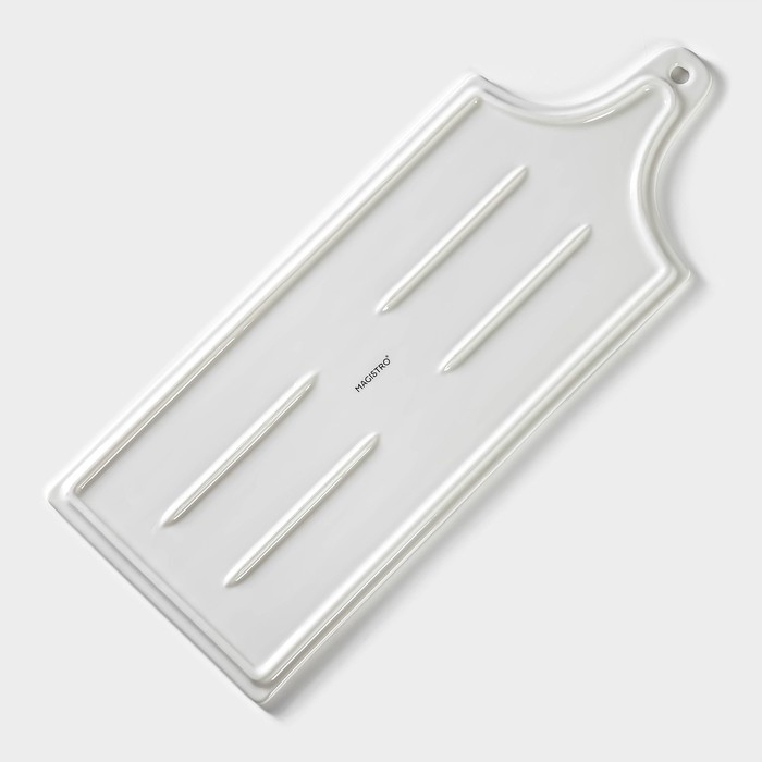 Блюдо фарфоровое для подачи Magistro &laquo;Гриль Бланш&raquo;, 35,5&times;14 см, цвет белый