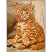 Алмазная мозаика &laquo;Рыжая очаровашка&raquo;, 30 &times; 40 см, 35 цветов