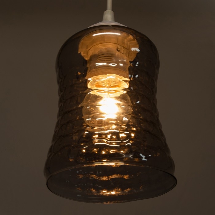 Плафон E27 дымчатый