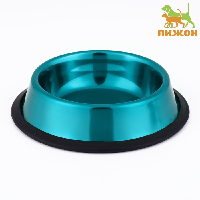 Миска с нескользящим основанием декоративная цветная, 230 мл, голубая Миска с нескользящим основанием декоративная цветная, 230 мл, голубая