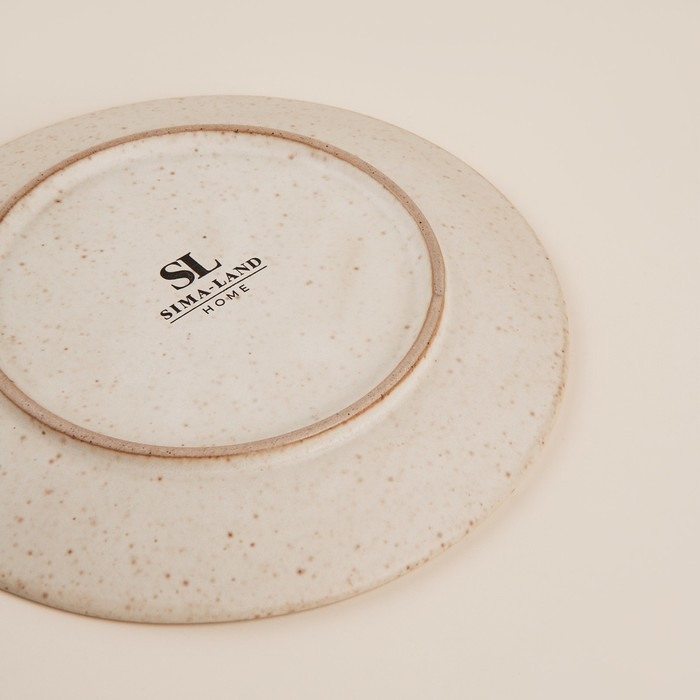 Набор тарелок керамических SL Home &laquo;Виенто&raquo;, d=28 см, цвет бежевый