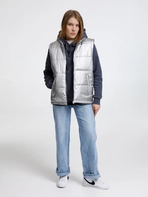 Жилет Kama серебристый, размер S