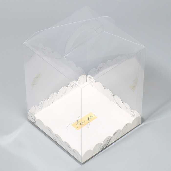 Коробка кондитерская, сундук, упаковка, For you, 14 х 14 х 18 см