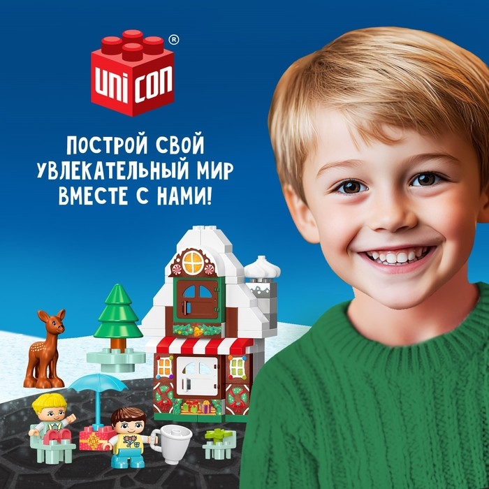 Конструктор &laquo;Новогодние истории&raquo;, 77 деталей