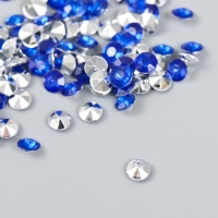 Декор для творчества в бутылочке "Стразы. Ярко-синий" набор 250 шт d=0,6 см 4х3х3 см Декор для творчества в бутылочке "Стразы. Ярко-синий" набор 250 шт d=0,6 см 4х3х3 см