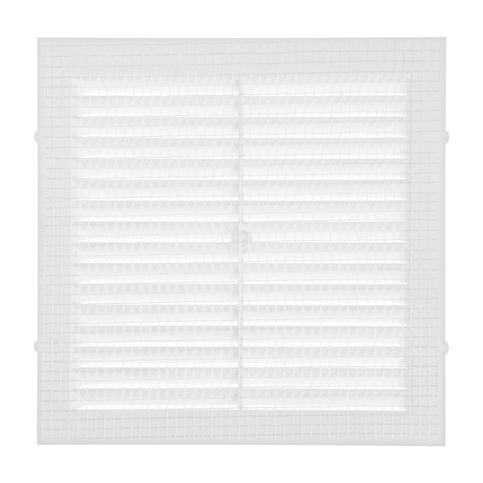 Решетка вентиляционная ZEIN Люкс Л155, 155 x 155 мм, с сеткой, неразъемная