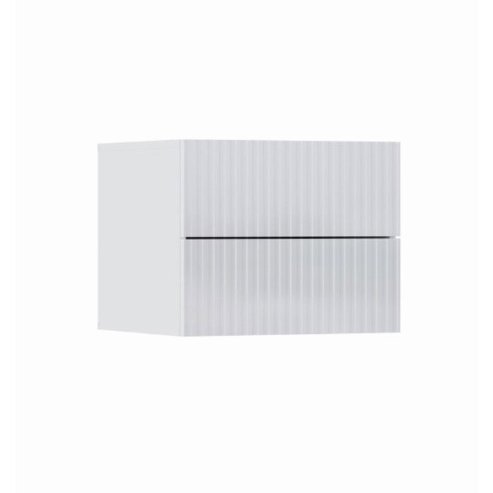 Тумба прикроватная Оливия, 500х442х530, Белый/Белый глянец