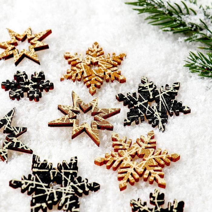 Новогодний декор с подсветкой «Снежинка» 8×12.5 см, набор 12 шт. Новогодний декор с подсветкой «Снежинка» 8×12.5 см, набор 12 шт.