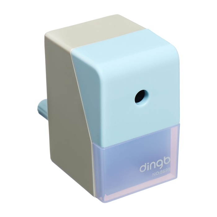 Точилка механическая с контейнером Классика Голубой/Хаки Точилка механическая с контейнером Классика Голубой/Хаки