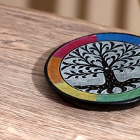 Подставка под благовония "Древо" камень 10 см Подставка под благовония "Древо" камень 10 см