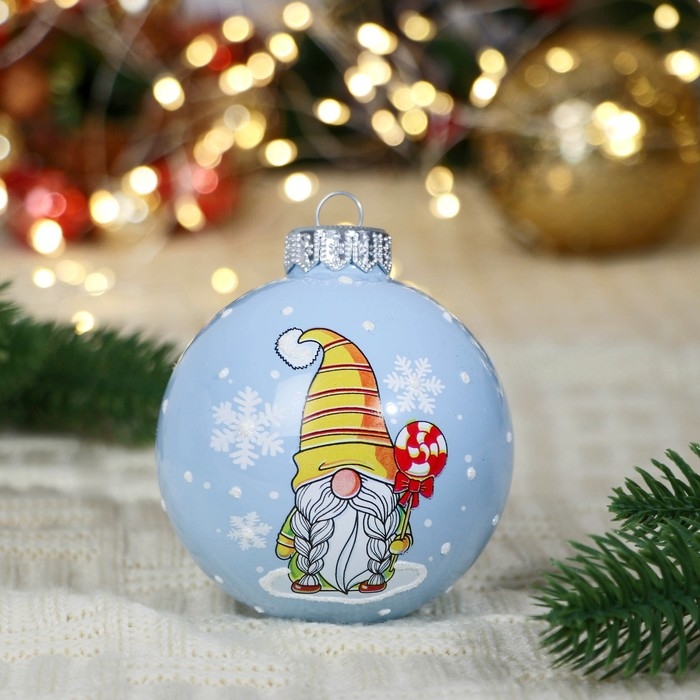 Шар Шар "Сказочный гномик", 80 мм., в подарочной упаковке