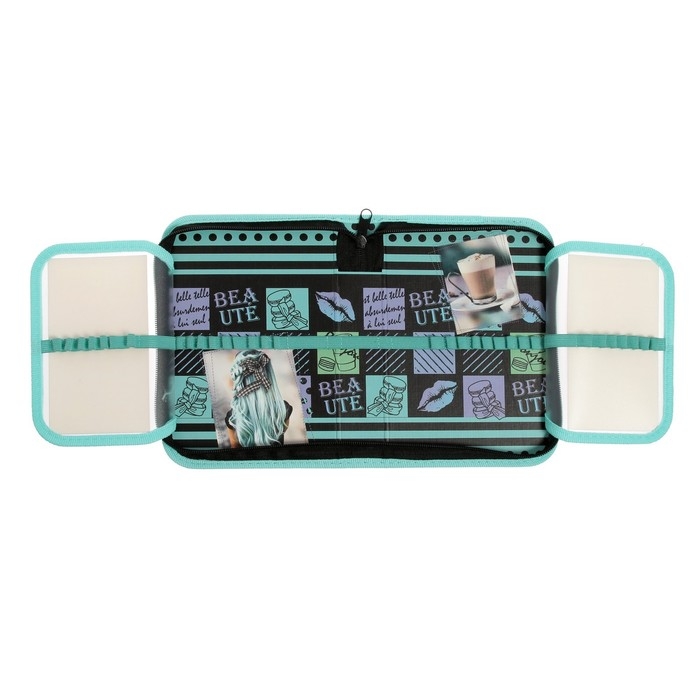 Пенал 1 секция, 140 х 200 х 40 мм, 2 откидные планки, тканевый, Hatber Пенал 1 секция, 140 х 200 х 40 мм, 2 откидные планки, тканевый, Hatber "Привет, красотка"