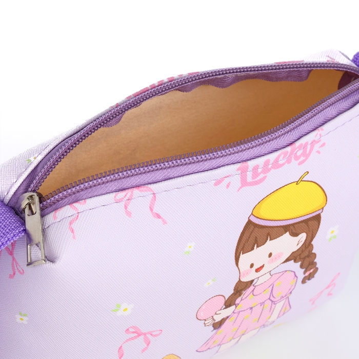 Сумка детская на молнии &laquo;Выбражулька&raquo;, цвет сиреневый