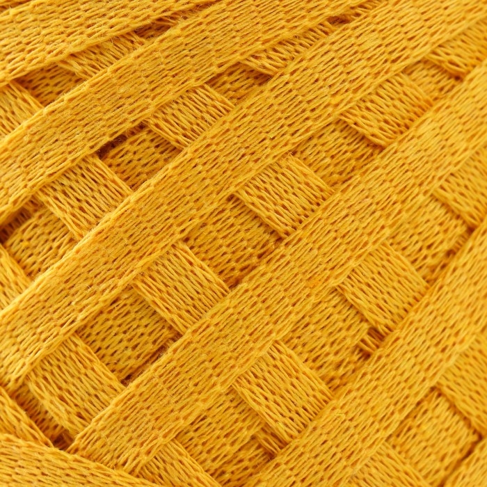 Трикотажная пряжа "Риббон" 85м/170&plusmn;5 гр (Горчица)