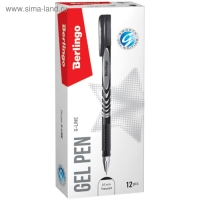 Ручка гелевая Berlingo G-Line, узел 0.5мм, чернила чёрные, игольчатый стержень Ручка гелевая Berlingo G-Line, узел 0.5мм, чернила чёрные, игольчатый стержень