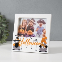 Фоторамка пластик 10х15 см "Счастливого Хэллоуина" белая 1х17,7х18 см Фоторамка пластик 10х15 см "Счастливого Хэллоуина" белая 1х17,7х18 см