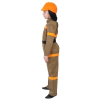 Карнавальный костюм &laquo;Пожарный&raquo;: куртка, брюки, ремень, шлем, р. 30&ndash;32, рост 116&ndash;122 см