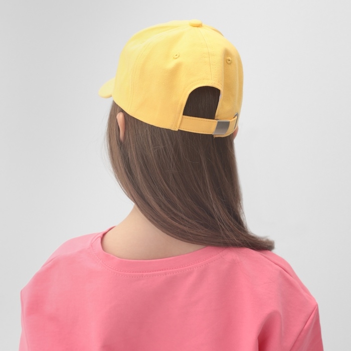 Кепка детская MINAKU "Oh happy day", цвет жёлтый, р-р 54