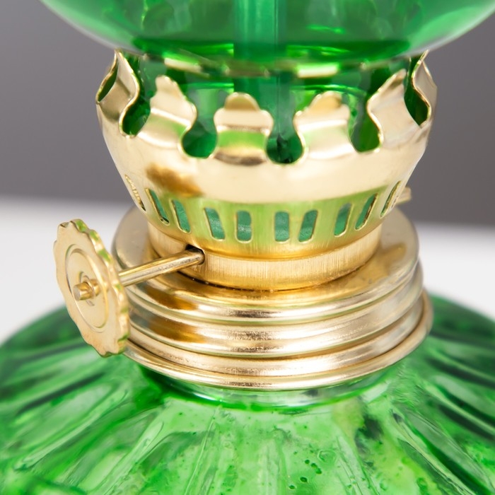 Керосиновая лампа декоративная зеленый 8,5х8,5х19 см Керосиновая лампа декоративная зеленый 8,5х8,5х19 см