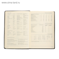 Ежедневник недатированный А5, 160 листов Megapolis, твёрдая обложка, искусственная кожа, чёрный