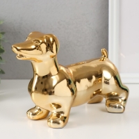 Копилка керамика "Такса золотая" 24,510,5х16,5 см Копилка керамика "Такса золотая" 24,510,5х16,5 см