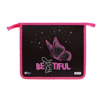 Папка д/тетрадей А5 молния сверху пластик 205*240 ПТ 73-12 дев Розовые бабочки фольга 72728 Папка д/тетрадей А5 молния сверху пластик 205*240 ПТ 73-12 дев Розовые бабочки фольга 72728