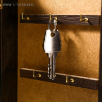 Ключница  "Цветы" венге 16х31 см МИКС