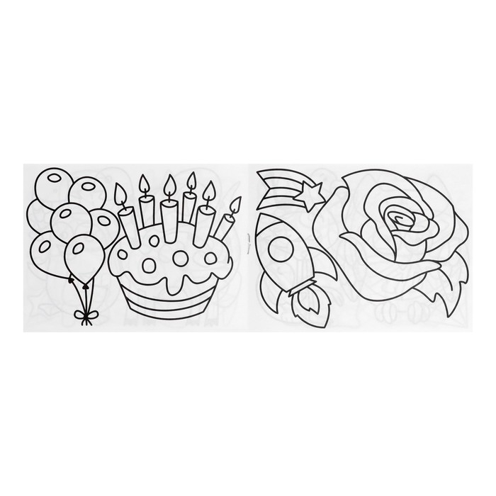 Краска по стеклу витражная Аппликация набор 10цв*20мл BRAUBERG KIDS, книга шаблонов, 191761