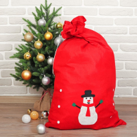 Мешок Деда Мороза «Снеговик», 60 × 95 см Мешок Деда Мороза «Снеговик», 60 × 95 см