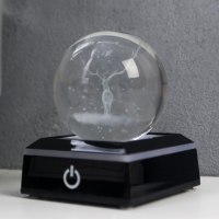 Сувенир стекло подсветка "Олень" d=6 см подставка LED от 3AAA, провод USB 9х7х7 см Сувенир стекло подсветка "Олень" d=6 см подставка LED от 3AAA, провод USB 9х7х7 см