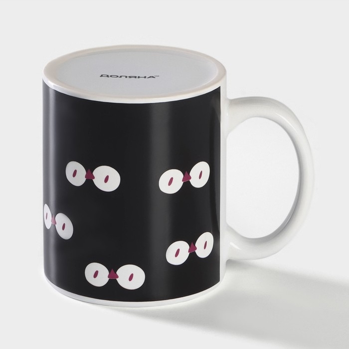 Кружка-хамелеон керамическая Доляна &laquo;Совы&raquo;, 350 мл