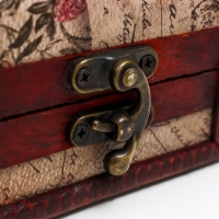 Шкатулка сундучок "Цветочное панно" (набор 2 шт), 10,5×10,5×15,2 см Шкатулка сундучок "Цветочное панно" (набор 2 шт), 10,5×10,5×15,2 см