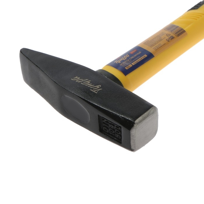 Молоток слесарный ТУНДРА ПРОФИ, квадратный боек, фиберглассовая 3К рукоятка, 500 г Молоток слесарный ТУНДРА ПРОФИ, квадратный боек, фиберглассовая 3К рукоятка, 500 г