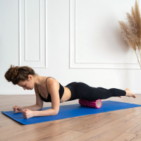 Ролик массажный Sangh, 33х13 см, цвет розовый Ролик массажный Sangh, 33х13 см, цвет розовый