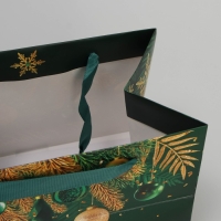 Пакет подарочный новогодний с широким дном &laquo;Роскошный Новый год&raquo;, 20 х 14 х 13.2 см, Новый год