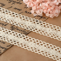 Кружево вязаное, 38 мм &times; 15 &plusmn; 1 м, цвет бежевый