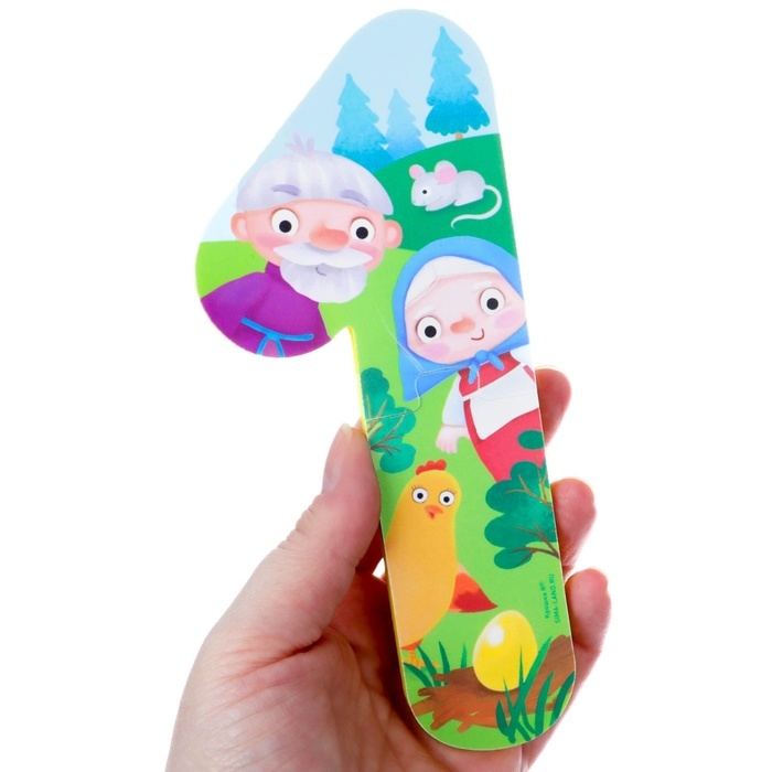 Мягкий пазл для малышей &laquo;Учим цифры: Сказки&raquo;, 5 пазлов, Крошка Я