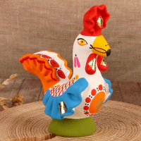 Дымковская игрушка "Петух", 11 см, микс Дымковская игрушка "Петух", 11 см, микс