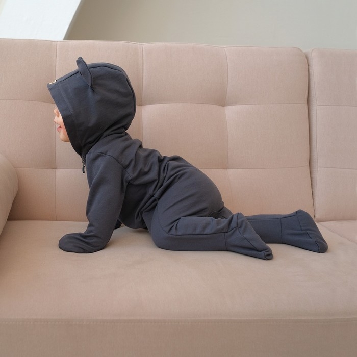 Комбинезон детский MINAKU, цвет графитовый, рост 80-86 см Комбинезон детский MINAKU, цвет графитовый, рост 80-86 см