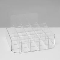 Подставка под помаду на 25 шт., 15×15,5×8 см, оргстекло 2 мм, В ЗАЩИТНОЙ ПЛЁНКЕ Подставка под помаду на 25 шт., 15×15,5×8 см, оргстекло 2 мм, В ЗАЩИТНОЙ ПЛЁНКЕ