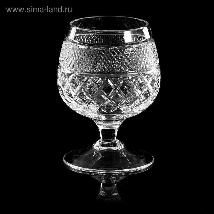 Набор бокалов хрустальных для коньяка &laquo;Ромбы&raquo;, 200 мл, 6 шт