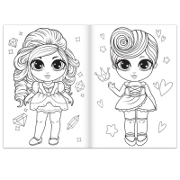 Набор раскрасок для девочек &laquo;Стильные девчонки&raquo;, 4 шт. по 16 стр., формат А4